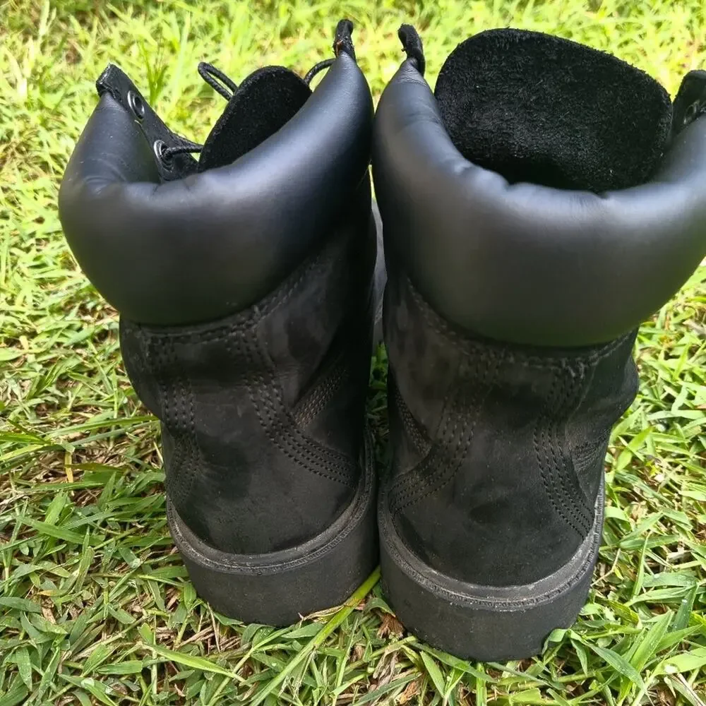 Black Timberland Boots Size 5.5